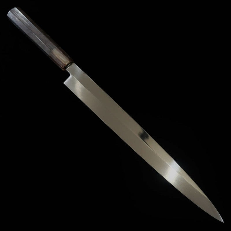 zzz 酔心SUISIN 本焼 池田美和作 柳刃 青紙二号 黒檀柄 朴鞘付き (300mm)