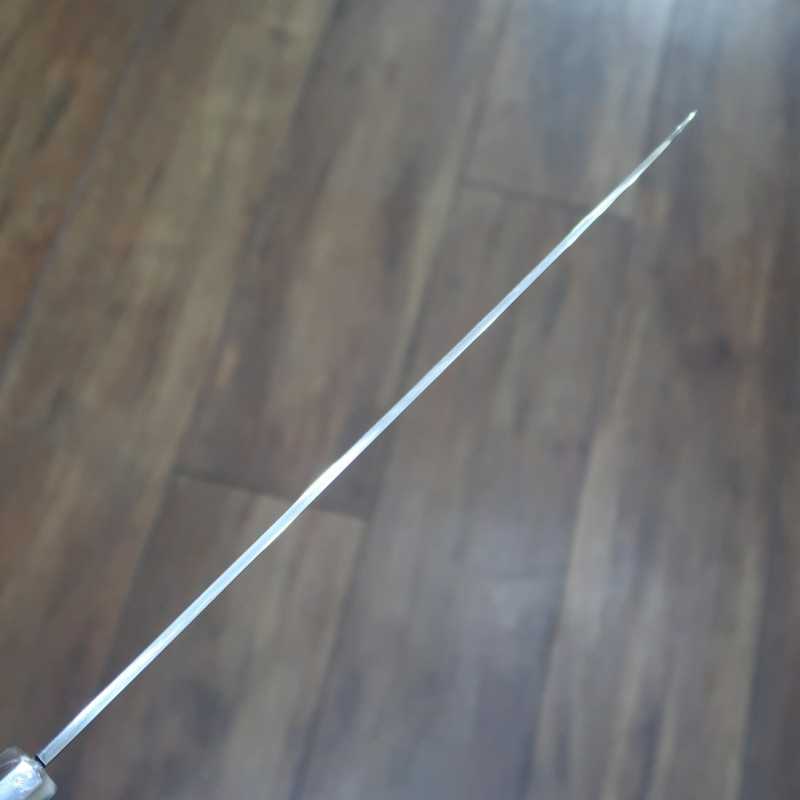  Yanagiba Honyaki SUISIN Shirogami nº 1 acabamento espelhado cabo customizado Forjada por Ikeda san (300 mm)