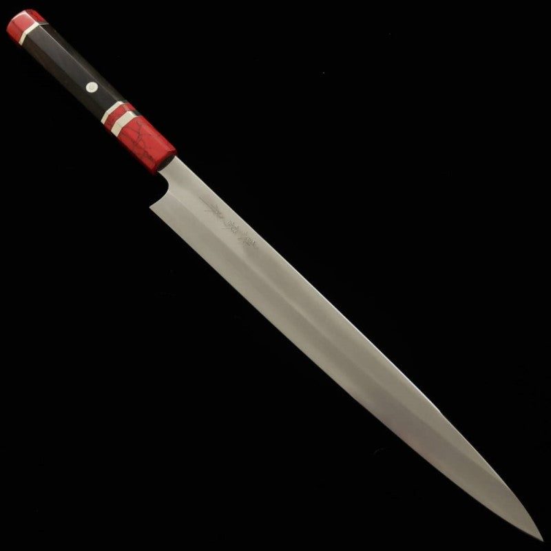 Yanagiba TADOKORO Inox Ginsan Acabamento espelhado Cabo em Ébano (300mm)