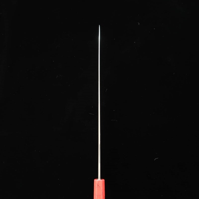 TADOKORO HAMONO, Yanagiba,Gin-san, Makoto Sakumon, Finition miroir, Manche en ébène (300 mm)