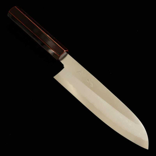 Santoku HADO Ginsan with Kijiro Cherry Octagonal Handle (180mm)