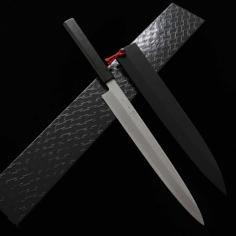 Kagekiyo KAGEKIYO Shirogami Nº 2 Cabo Octogonal Urushi Yanagiba (240-300mm)