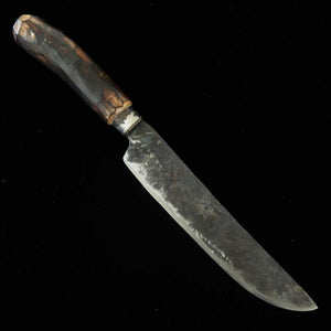 Gyuto Rustica Shirogami No. 2 Cabo de madeira preta queimada (200mm)