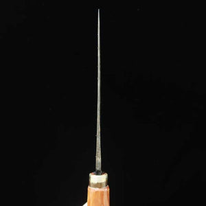 カニマン鍛治工房 シマ包丁（両刃 白紙二号 タカチ柄 (180mm)
