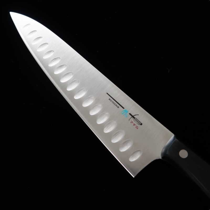 MADAM, Gyuto pour saumon, Molybdène, finition alvéolée (200 mm)