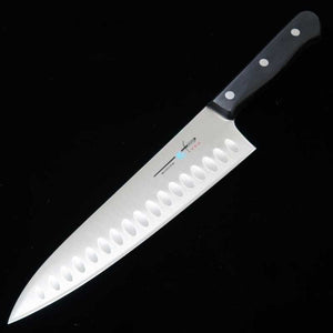 MADAM, Gyuto pour saumon, Molybdène, finition alvéolée (200 mm)