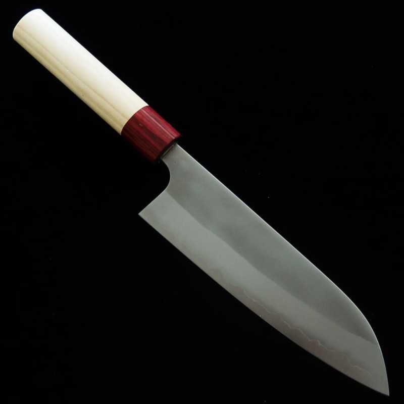 Masakage MASAKAGE Yuki santoku aço branco #2, cabo em magnólia (170 mm)