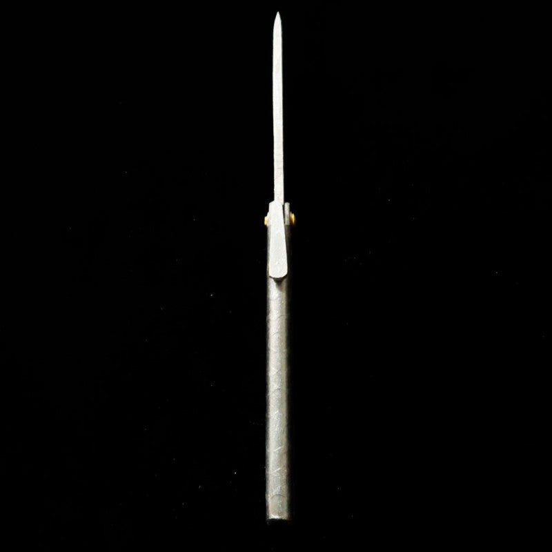 Tomita Higo Knife Iron Forged Hammered Black-Finished (90mm)
