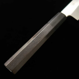 MIURA Itadaki Miura Cho Tanaka Giichi Hoja blanca nº2 Petty, acabado shinogi, mango octogonal de ébano (150 mm)