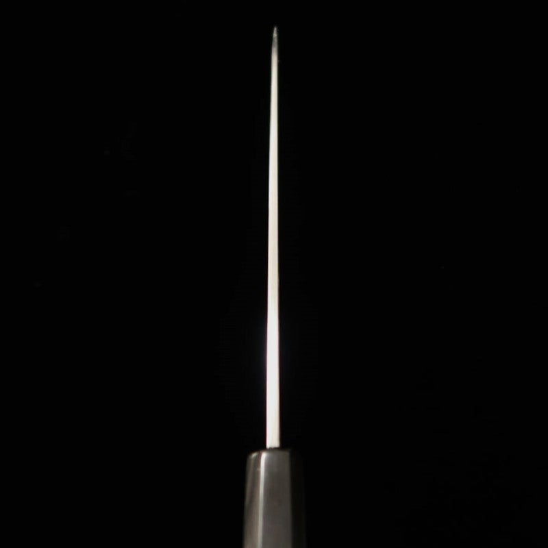 MIURA Itadaki Miura Cho Tanaka Giichi Hoja blanca nº2 Petty, acabado shinogi, mango octogonal de ébano (150 mm)