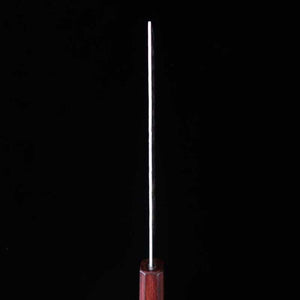 MIURA Acier inoxydable SLD finition satinée, couteau Nakiri, manche octogonal en chêne pourpre (165 mm)