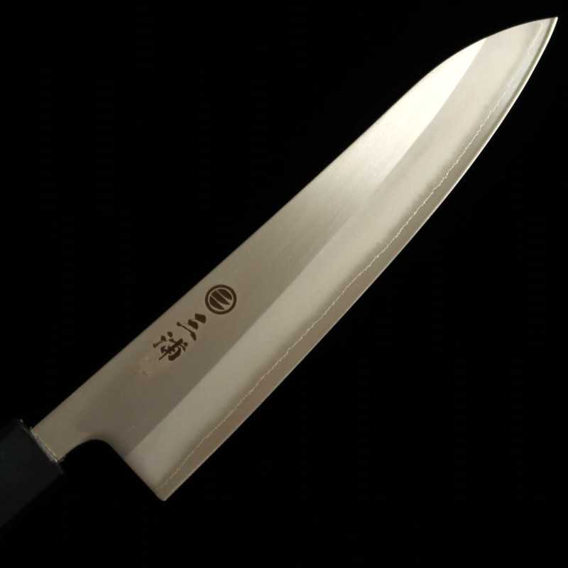 MIURA Miura Shirogami #1 laminado con acero inoxidable Gyuto mango índigo (180/210 mm)