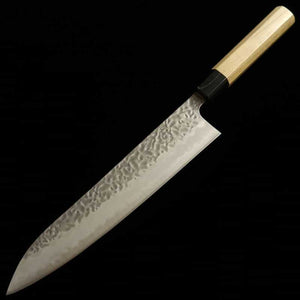 Gyuto MIURA Shirogami nº 1 martelada com cabo octogonal de magnólia (240mm)
