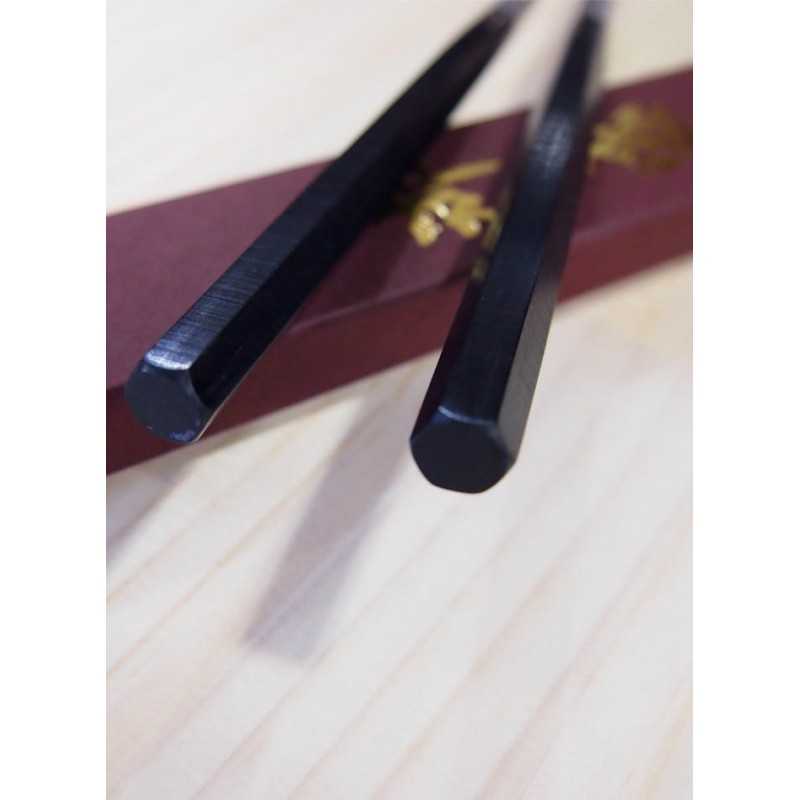 Moribashi Honyaki madeira compensada preta cabo hexagonal (290/320mm)