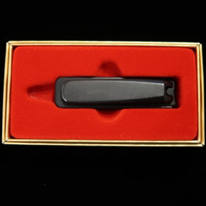 Hattori Riki Seisakusho Nail Clipper Chrome Plated Black 7cm