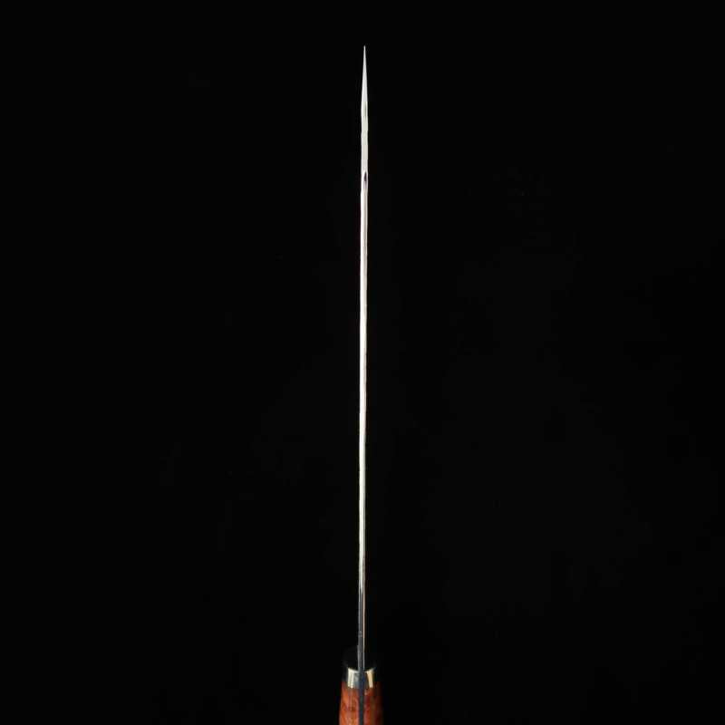 NIGARA Kiritsuke Sujihiki SG2 Black Hammered Karin Custom Handle (255mm)