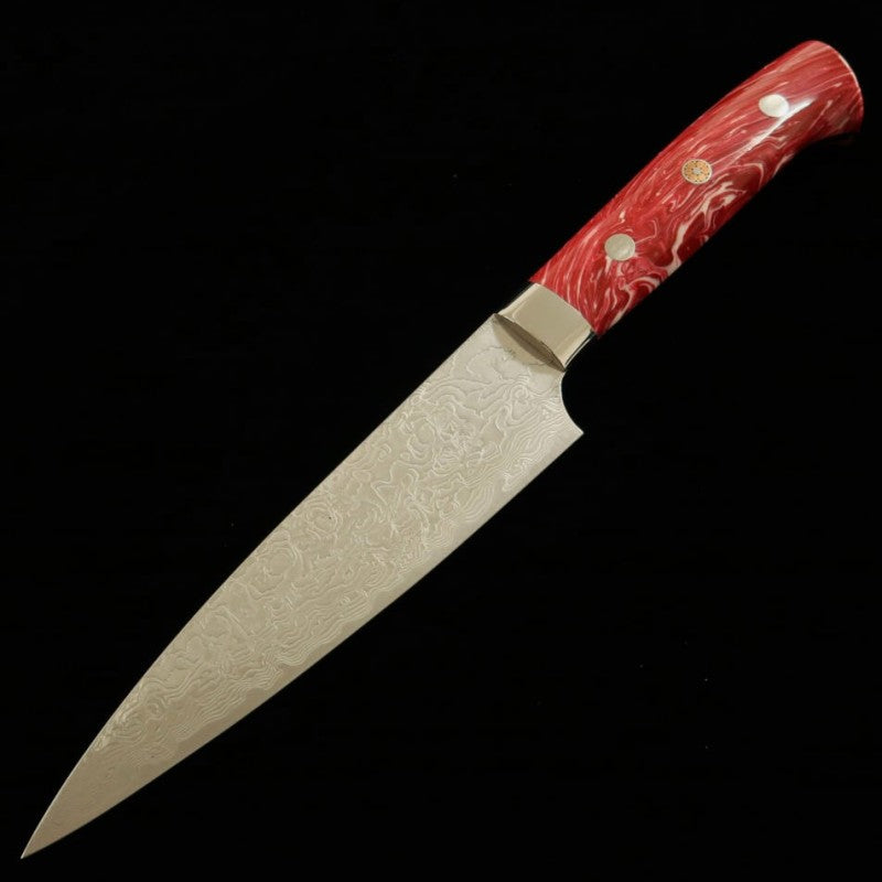 Petty Takeshi Saji R2 Acabamento Diamante Cabo Vermelho Turquesa (130/150mm)