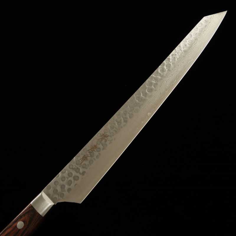 Sakai Takayuki SAKAI TAKAYUKI VG-10 Martelé Damas Yanagiba type Ken Manche en acajou (300 mm)