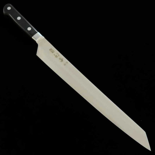 Yanagiba SAKAI TAKAYUKI Grand Chef Hien Series Special Steel Kiritsuke Black Stone Scabbard (300mm)
