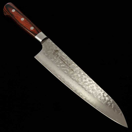 SAKAI TAKAYUKI Gyuto VG-10 Damascus hammered finish (210/240mm)