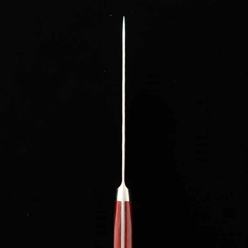Petty MIURA Aogami Super Acabamento Martelado Red Plywood (135mm)