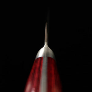 Petty MIURA Aogami Super Acabamento Martelado Red Plywood (135mm)