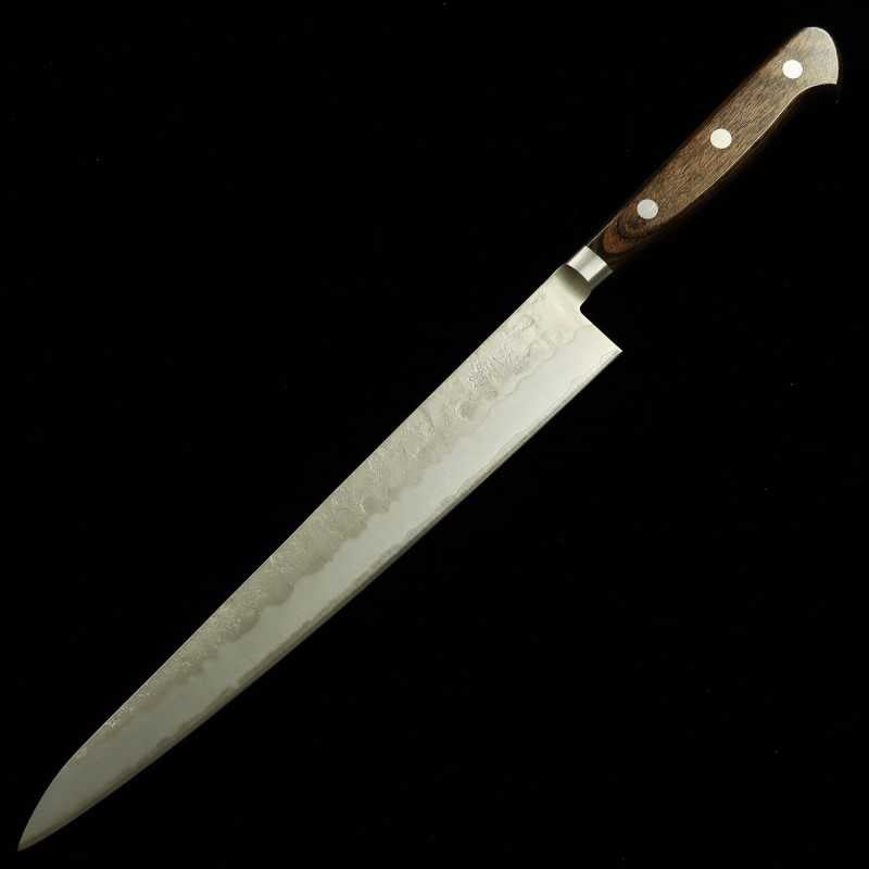 Miura MIURA Gin-3 (Silver #3) Sujihiki, mango marrón oscuro (240/270 mm)