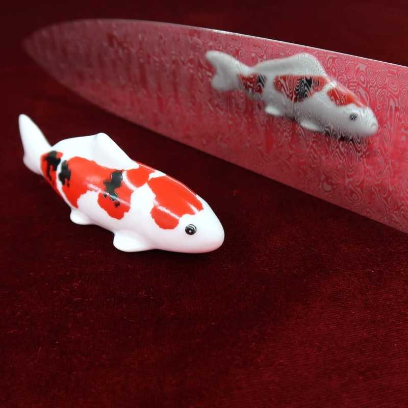 Gyuto Full Mirror SK JAPAN Série DAMA DAMASTEEL Cabo de Fibra de Carbono Customizado (240mm)