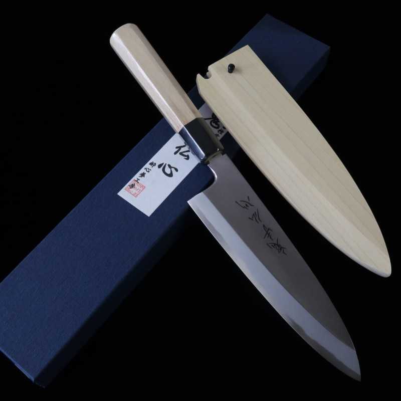 酔心 SUISIN Kishubusshin Funayuki Shirogami Nº 2 Cabo octogonal de magnólia Saya branca (195/210mm)