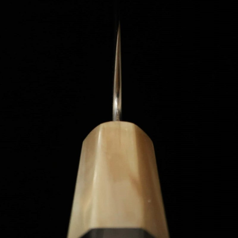 Sujihiki Aogami nº 2 SUISIN Sumi-ryu damascus Cabo Octogonal em Ébano Forjado por Ikeda san (270mm) 