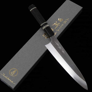 Gyuto TADOKORO Inox Ginsan Acabamento Espelhado Cabo Octogonal em Ébano (210mm)