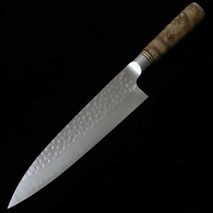 TAKESHI SAJI Saji Takeshi gyuto SG2 martillado, mango de raíz de carpe (210/240mm)
