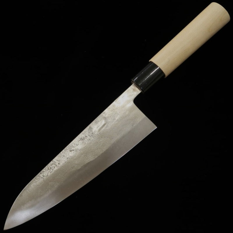 藤原照康 TERUYASU FUJIWARA 和式 梨地 白紙一号 牛刀 朴柄 (180/210mm)