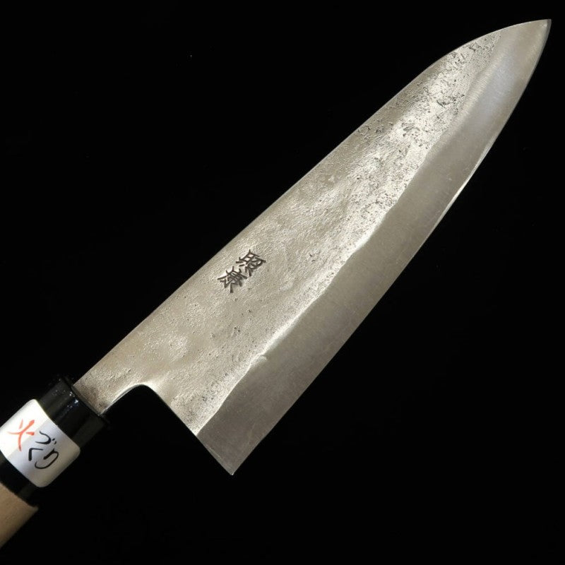 藤原照康 TERUYASU FUJIWARA 和式 梨地 白紙一号 牛刀 朴柄 (180/210mm)
